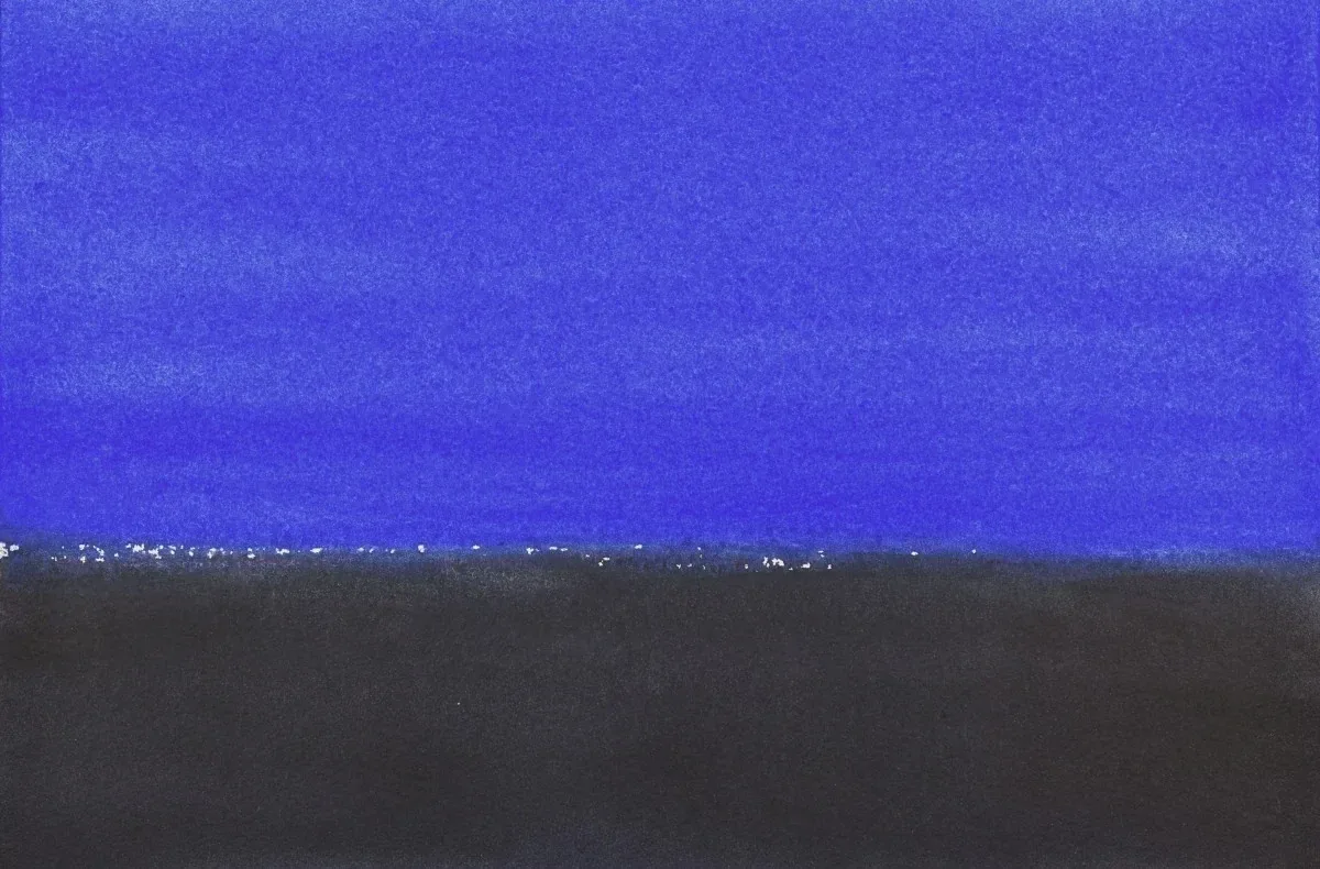 Untitled, a watercolor artwork by Philip Hossu.